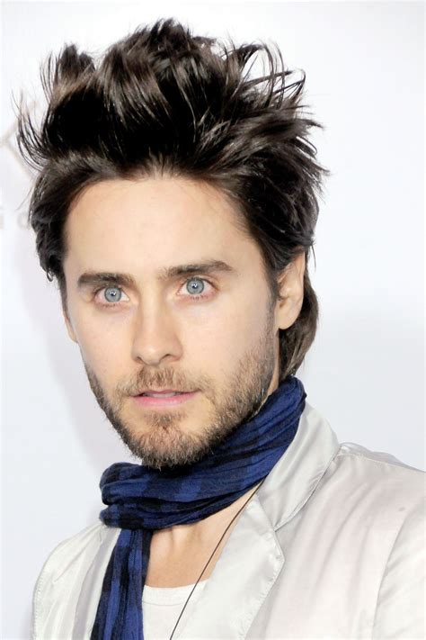 jared leto with short hair.